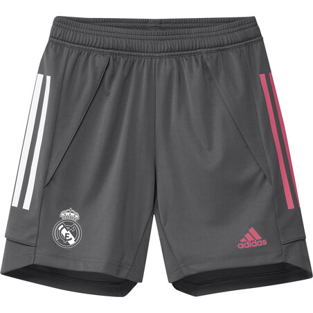 Short entraînement junior Real Madrid gris rose 2020/21