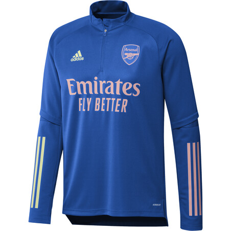 Sweat zippé Arsenal bleu rose 2020/21