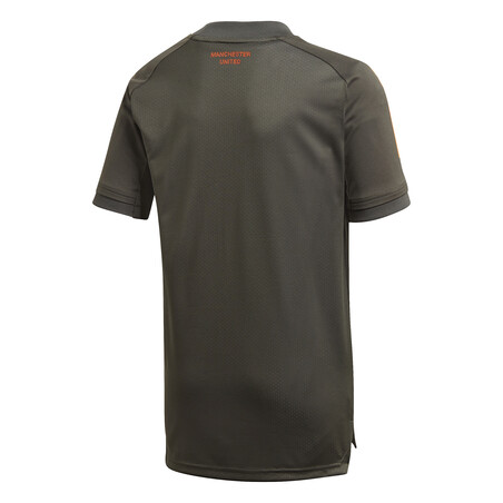Maillot entraînement junior Manchester United vert orange 2020/21