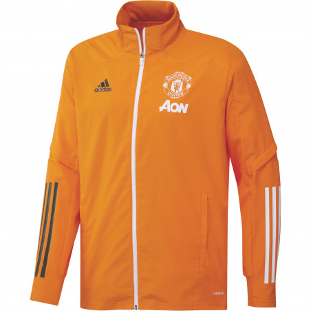 Veste entraînement Manchester United orange 2020/21