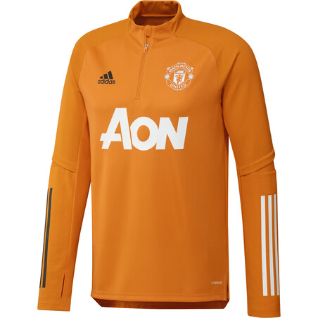 Sweat zippé Manchester United orange 2020/21