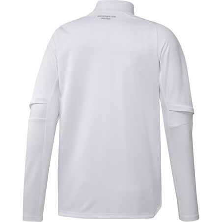 Sweat zippé Manchester United blanc orange 2020/21