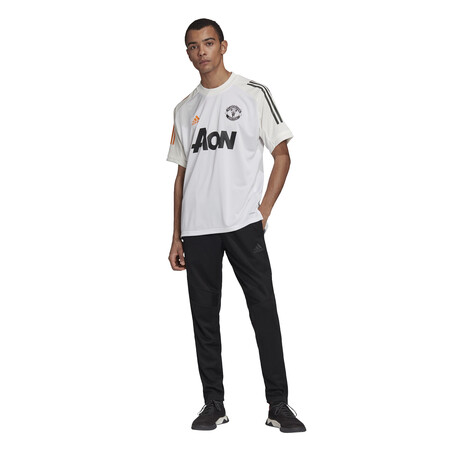 Maillot entraînement Manchester United blanc orange 2020/21