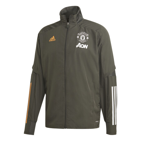 Veste entraînement Manchester United vert orange 2020/21