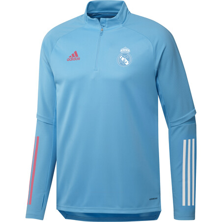 Sweat zippé Real Madrid bleu clair 2020/21