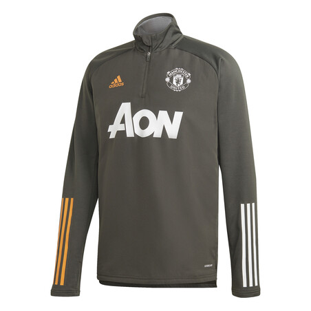 Sweat col montant Manchester United vert 2020/21
