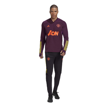 Pantalon survêtement Manchester United Europe noir jaune 2020/21