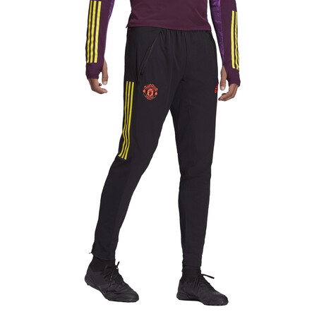 Pantalon survêtement Manchester United Europe noir jaune 2020/21