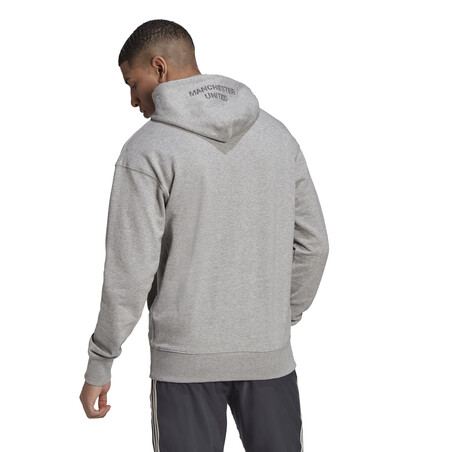 Sweat à capuche Manchester United gris 2020/21