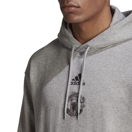 Sweat à capuche Manchester United gris 2020/21