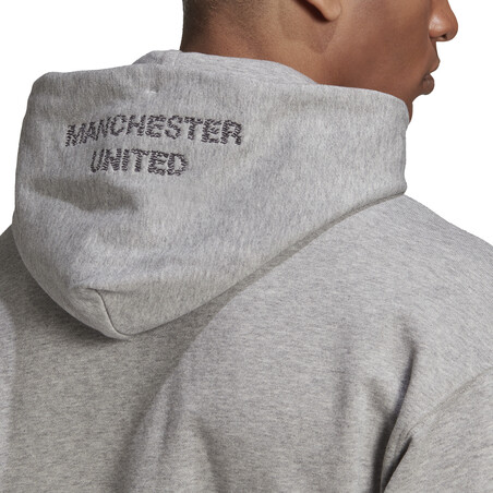 Sweat à capuche Manchester United gris 2020/21