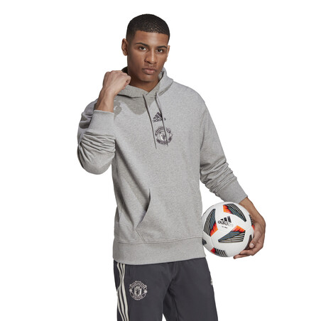 Sweat à capuche Manchester United gris 2020/21