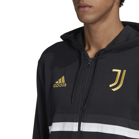 Veste survêtement Juventus 3S FZ noir or 2020/21