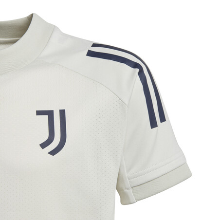 Maillot entraînement junior Juventus blanc bleu 2020/21