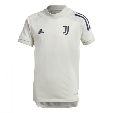 Maillot entraînement junior Juventus blanc bleu 2020/21