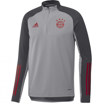 Sweat zippé Bayern Munich Europe gris rouge 2020/21