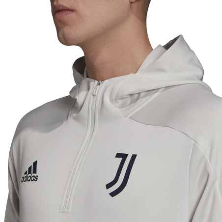 Sweat à capuche Juventus track blanc 2020/21