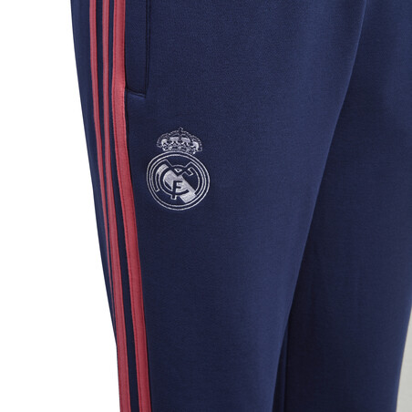 Pantalon survêtement junior Real Madrid molleton bleu rose 2020/21