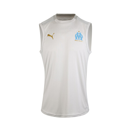 Maillot sans manches OM blanc gris 2020/21