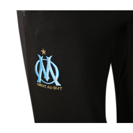 Pantalon survêtement junior OM molleton noir 2020/21