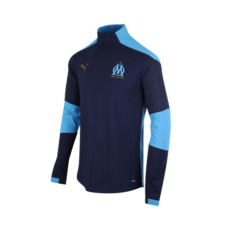 Sweat zippé OM bleu foncé 2020/21