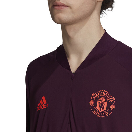 Sweat zippé Manchester United Europe violet 2020/21