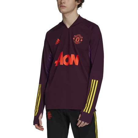 Sweat zippé Manchester United Europe violet 2020/21