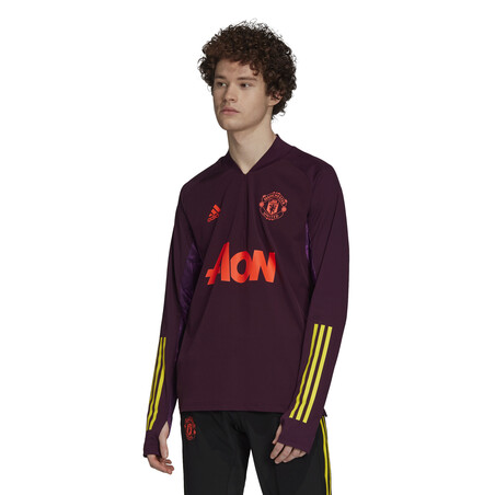 Sweat zippé Manchester United Europe violet 2020/21