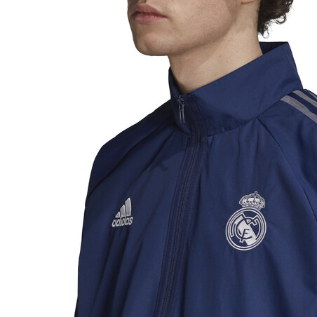 Veste survêtement Real Madrid Anthem bleu 2020/21