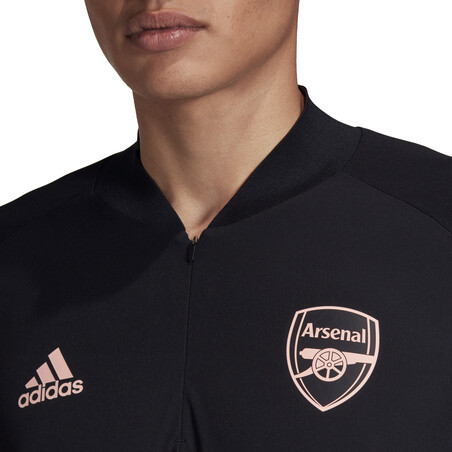 Sweat zippé Arsenal Europe noir rose 2020/21