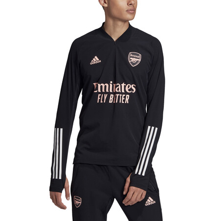 Sweat zippé Arsenal Europe noir rose 2020/21