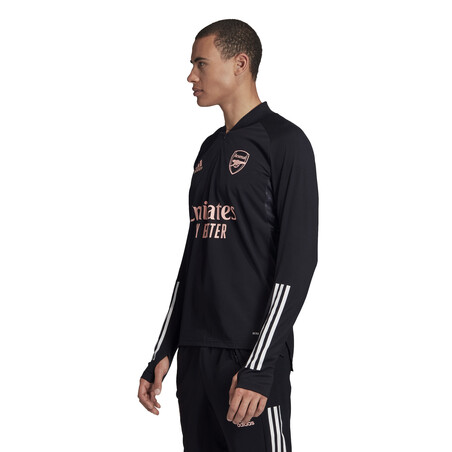 Sweat zippé Arsenal Europe noir rose 2020/21