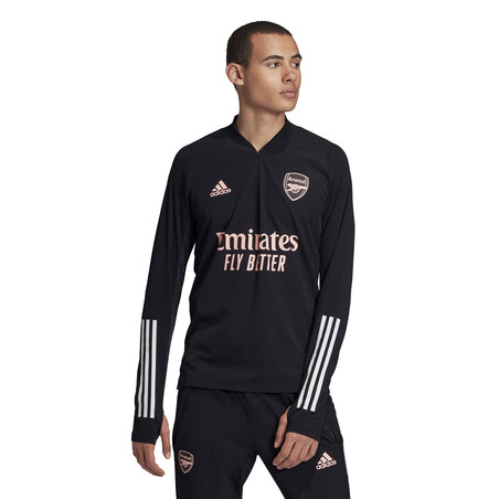 Sweat zippé Arsenal Europe noir rose 2020/21