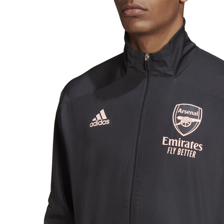 Veste entraînement Arsenal Europe noir rose 202/21