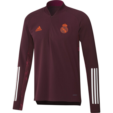 Sweat zippé Real Madrid Europe rouge 2020/21