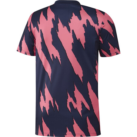 Maillot avant match Real Madrid rose bleu 2020/21