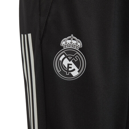 Pantalon survêtement junior Real Madrid noir rose 2020/21