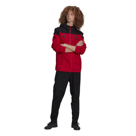 Veste survêtement Manchester United ZNE rouge noir 2020/21