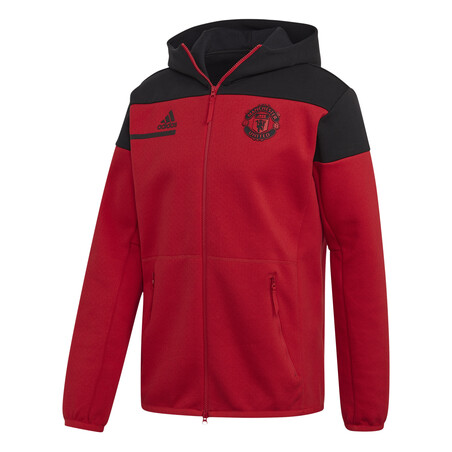 Veste survêtement Manchester United ZNE rouge noir 2020/21
