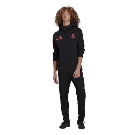 Veste survêtement Real Madrid ZNE noir rose 2020/21