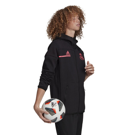 Veste survêtement Real Madrid ZNE noir rose 2020/21