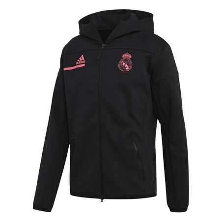 Veste survêtement Real Madrid ZNE noir rose 2020/21