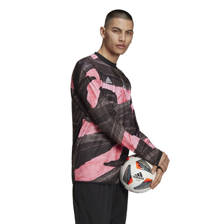 Maillot manches longues avant match Juventus noir rose 2020/21