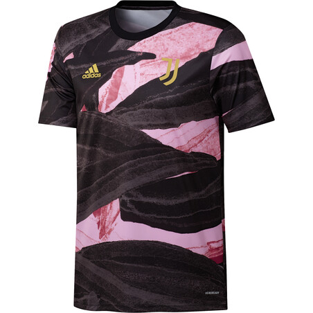 Maillot avant match Juventus noir rose 2020/21