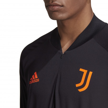 Sweat zippé Juventus noir orange 2020/21