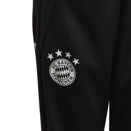 Pantalon survêtement junior Bayern Munich noir rouge 2020/21