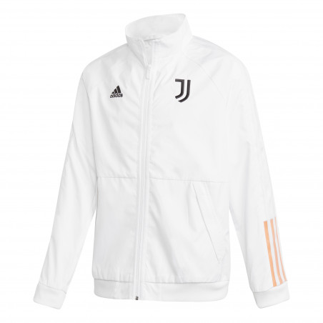 Veste survêtement junior Juventus Anthem blanc orange 2020/21