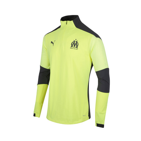 Sweat zippé OM jaune noir 2020/21
