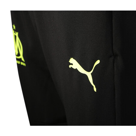 Pantalon survêtement OM noir jaune 2020/21