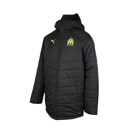 Doudoune OM noir jaune 2020/21